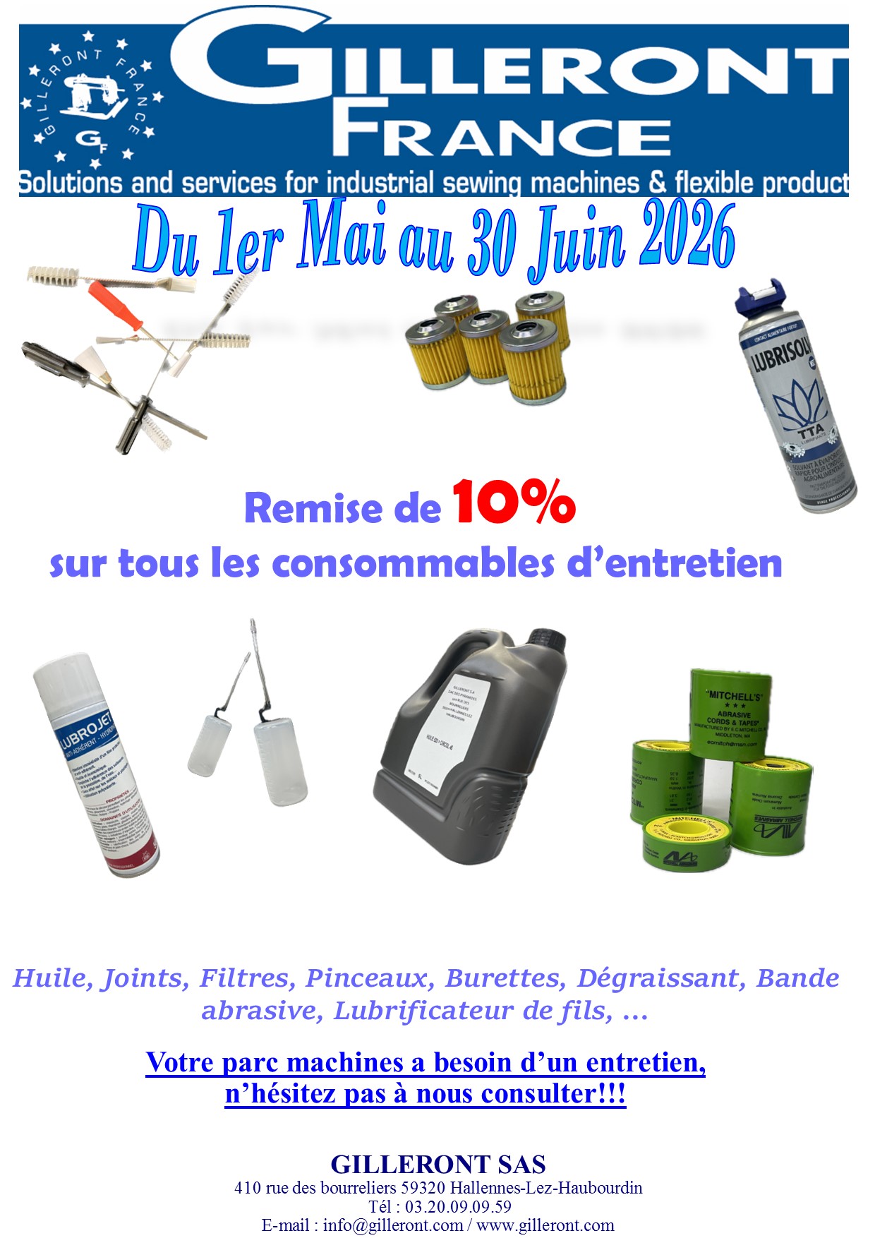 PROMO CONSOMMABLES MAI JUIN 2026