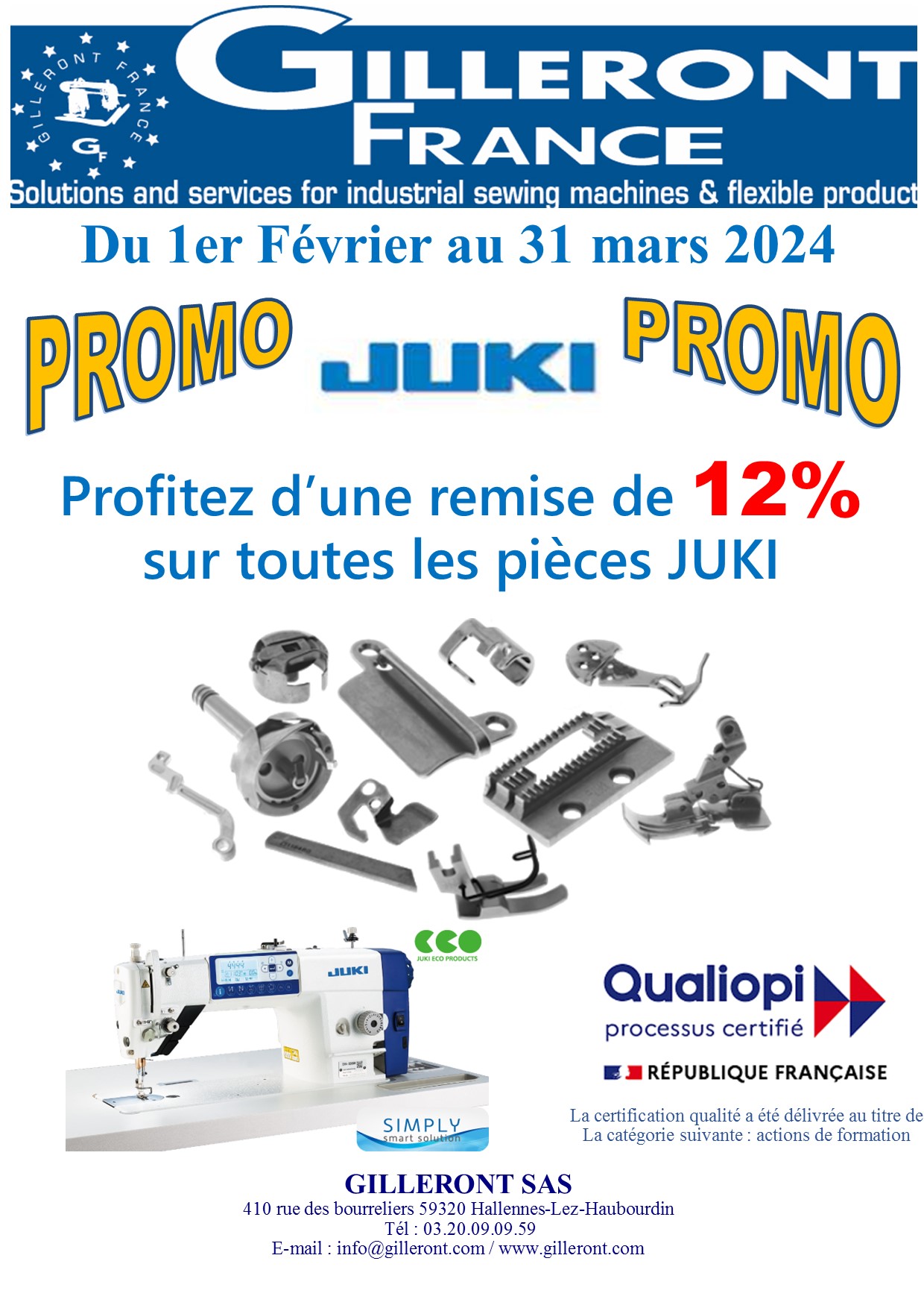 PROMO JUKI FEV MARS 2024