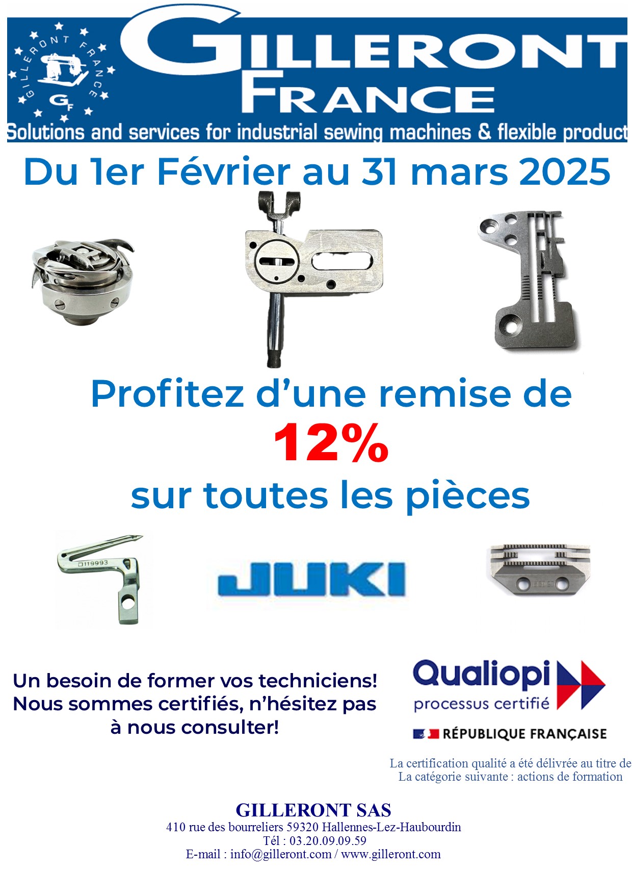 PROMOTION JUKI FEVRIER MARS 2025